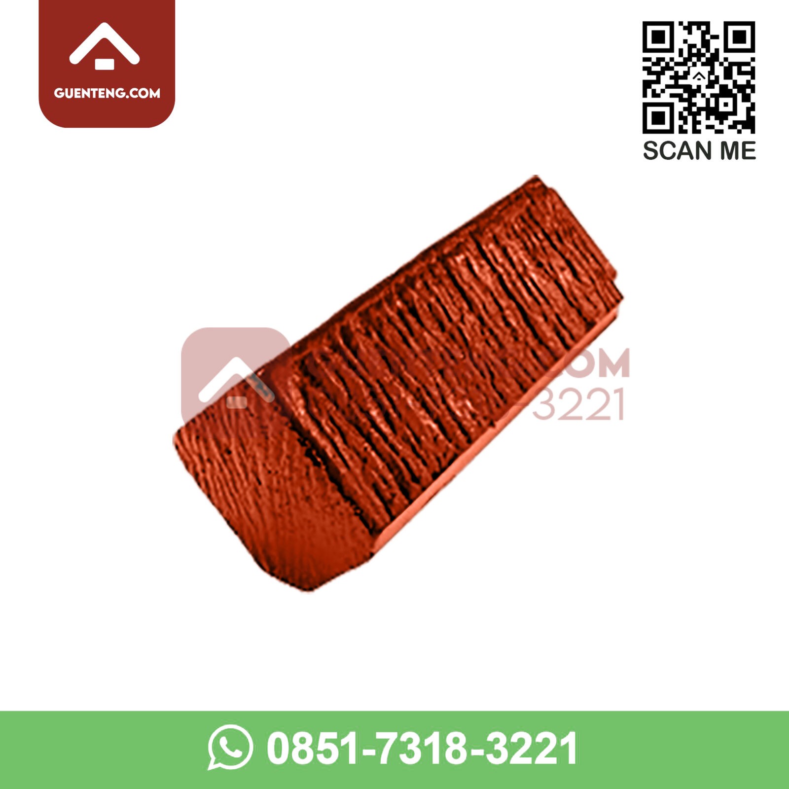 Aksesoris Genteng Beton Cisangkan Flat Floral Nok Starter Siku Warna Terracotta Aksesoris Genteng Beton Cisangkan Flat Floral Nok Starter Siku Warna Terracotta