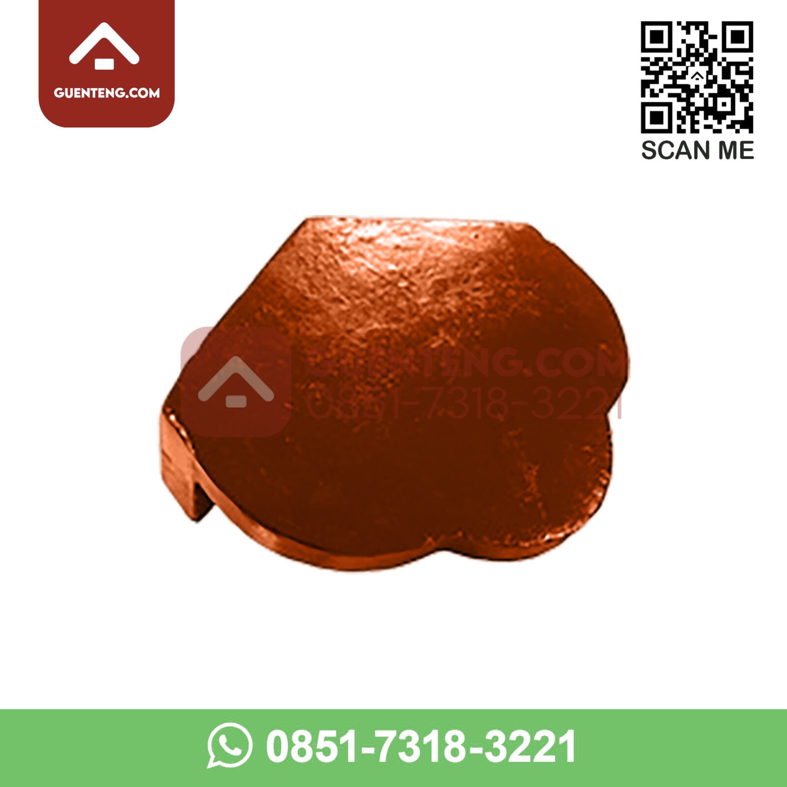 Aksesoris Genteng Beton Cisangkan Gelombang Majestic Nok Starter Ujung Atas Kiri Kanan Warna Terracotta Aksesoris Genteng Beton Cisangkan Gelombang Majestic Nok Starter Ujung Atas Kiri Kanan Warna Terracotta
