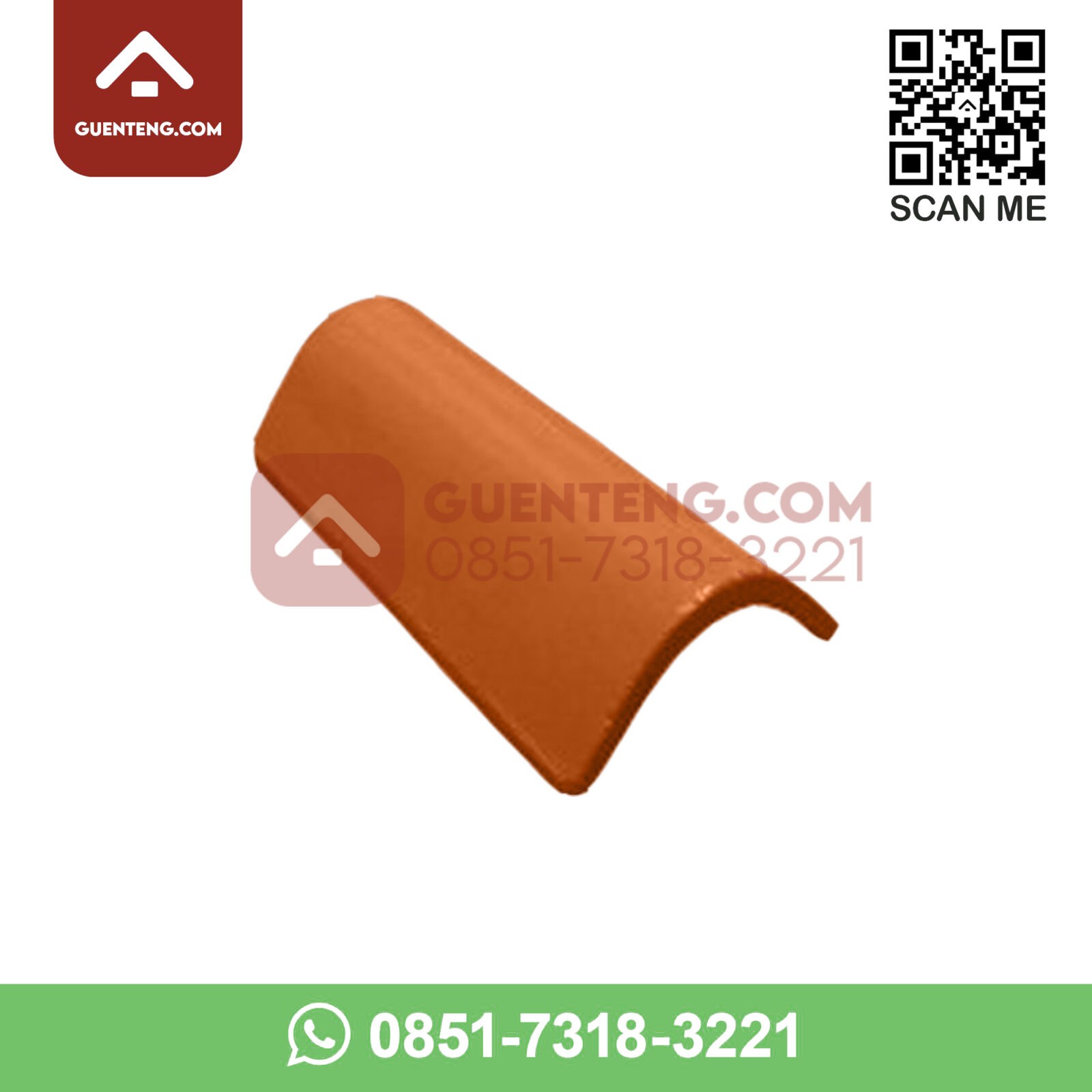 Aksesoris Genteng Beton Mutiara Garuda Nok Samping Lisplang Warna Coklat Muda
