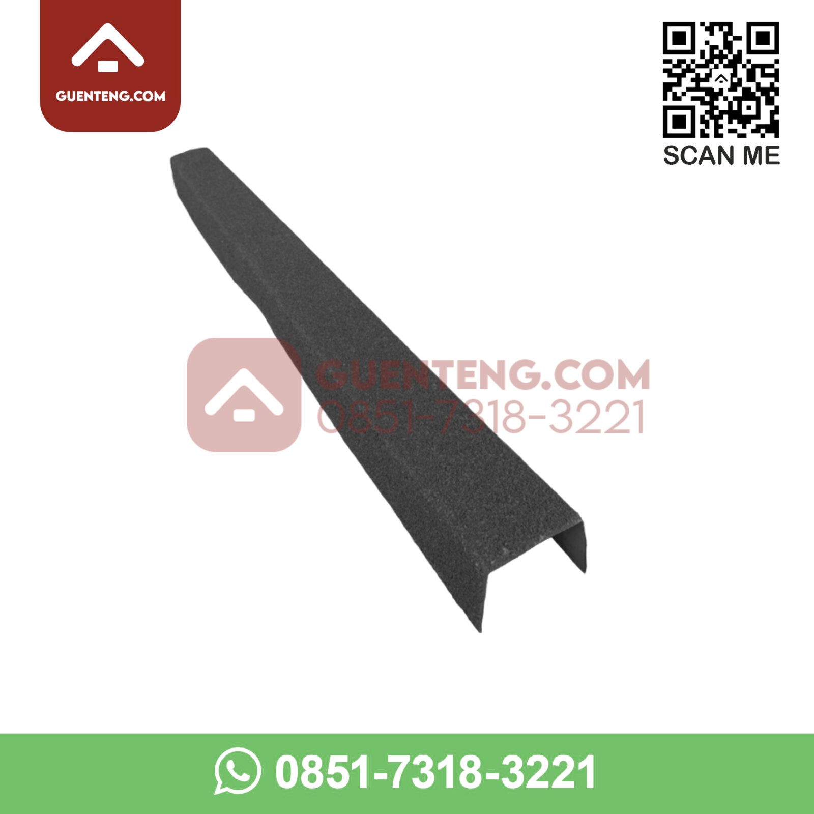 Aksesoris Genteng Metal Nok U Pasir Warna Hitam Aksesoris Genteng Metal Nok U Pasir Warna Hitam