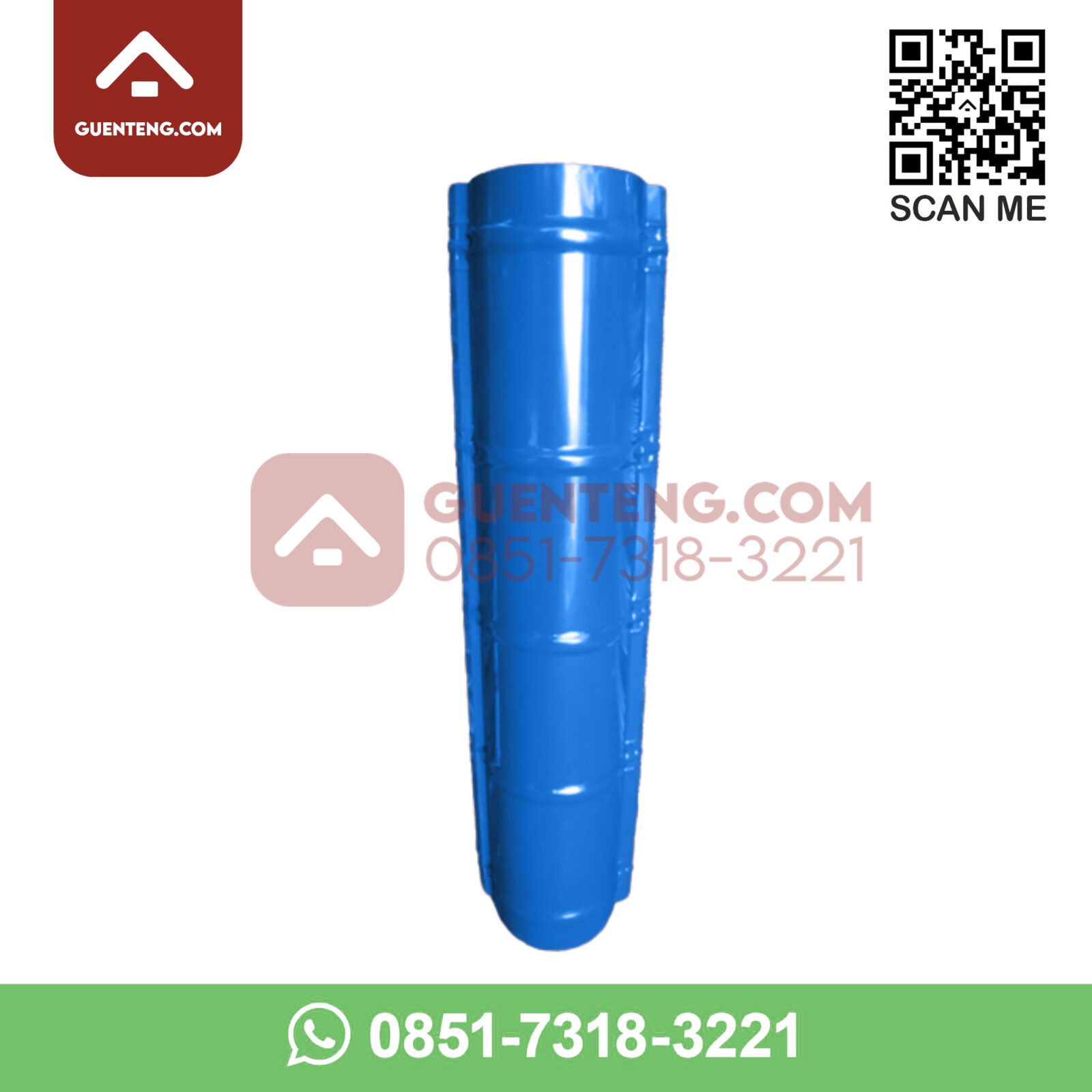 Aksesoris Genteng Metal Sakura Roof Nok C Color Warna Biru Aksesoris Genteng Metal Sakura Roof Nok C Color Warna Biru