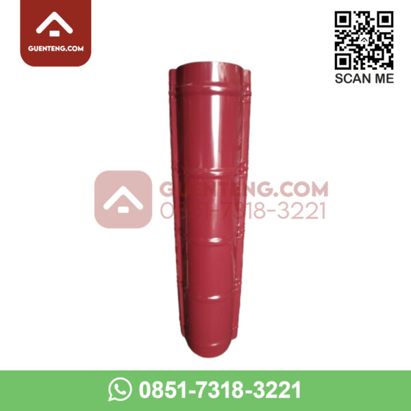 Aksesoris Genteng Metal Sakura Roof Nok C Color Warna Merah