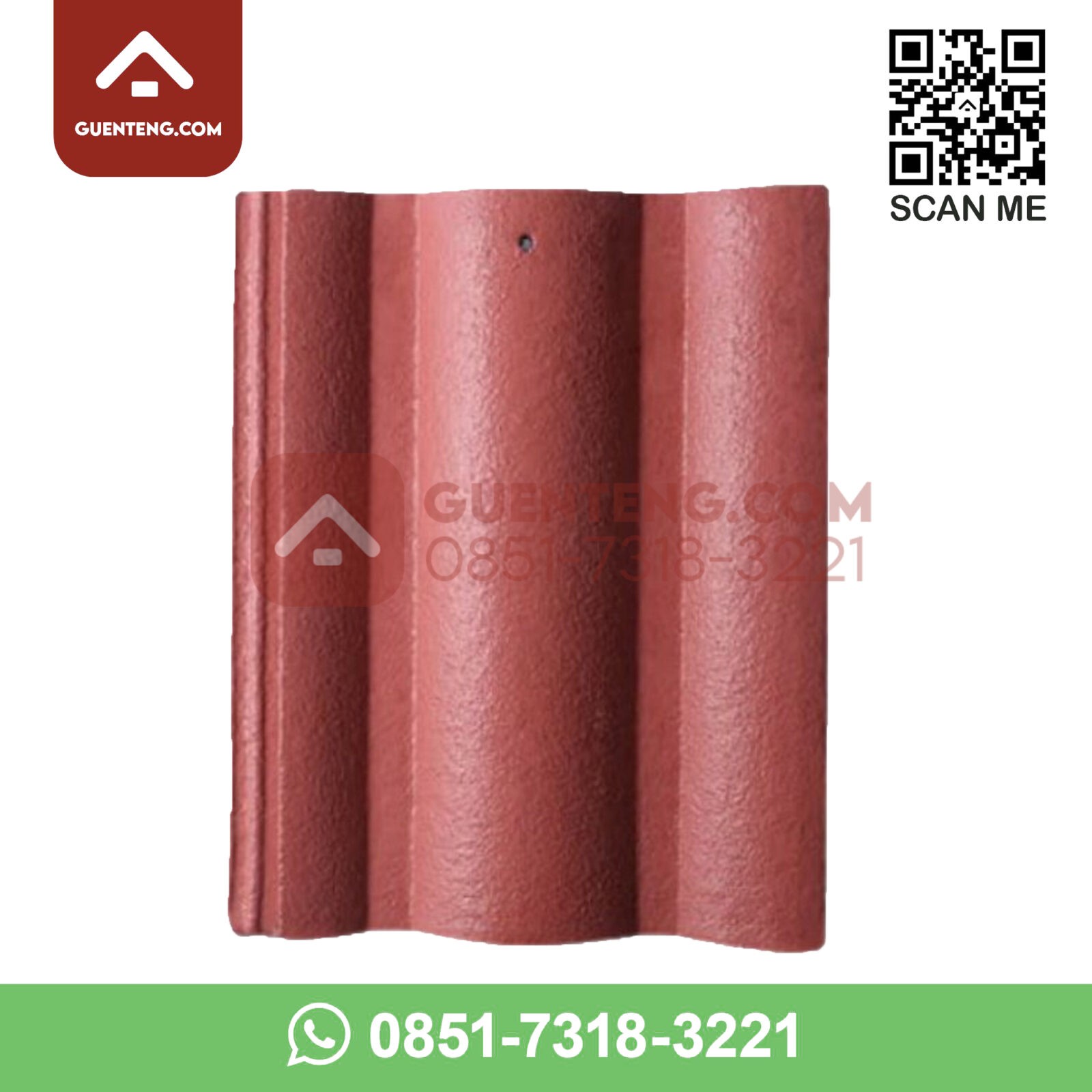 Genteng Beton Monier Elabana Classic Warna Red