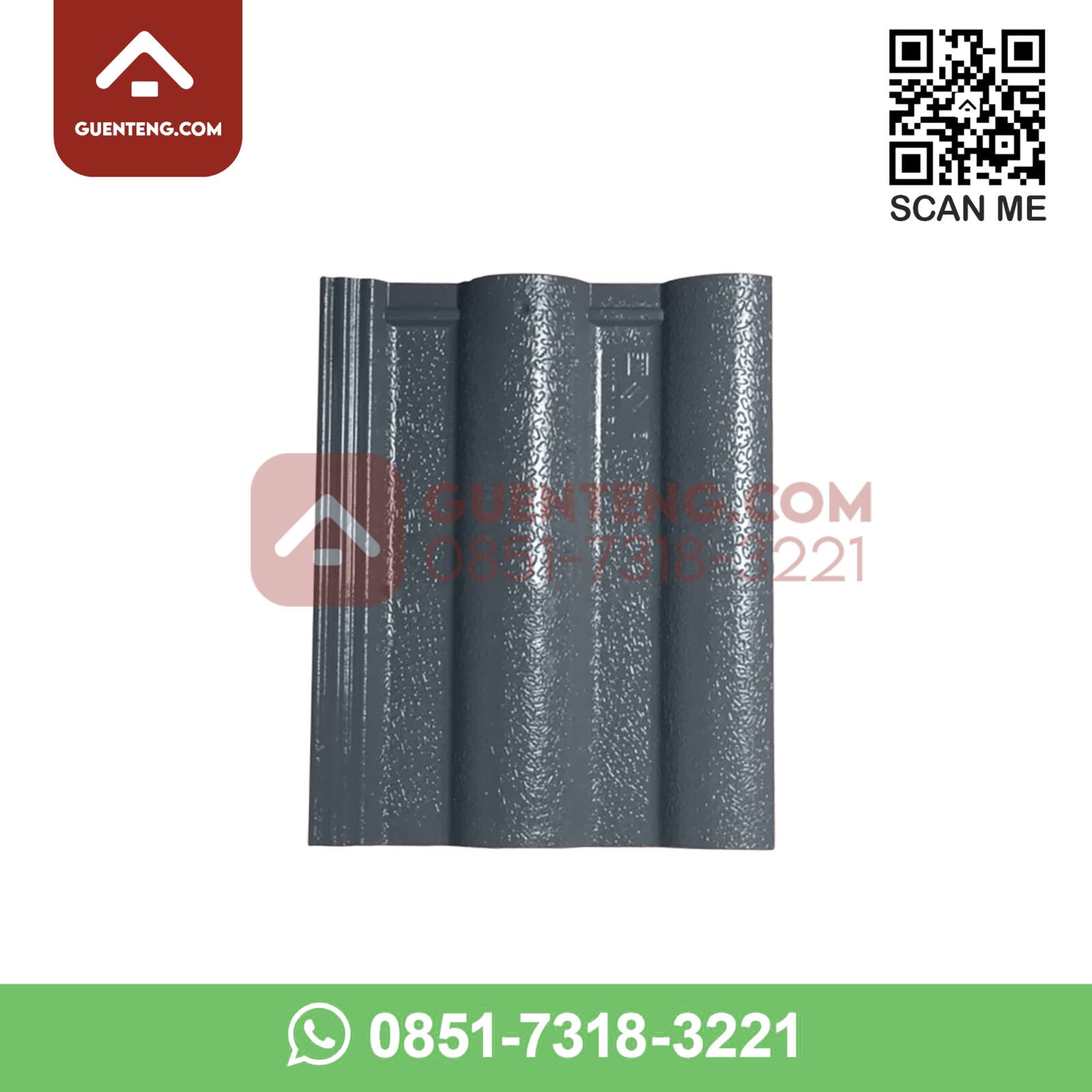 Genteng Beton Mutiara Gelombang Garuda Warna Abu-Abu Medium Genteng Beton Mutiara Gelombang Garuda Warna Abu Abu Medium Guenteng