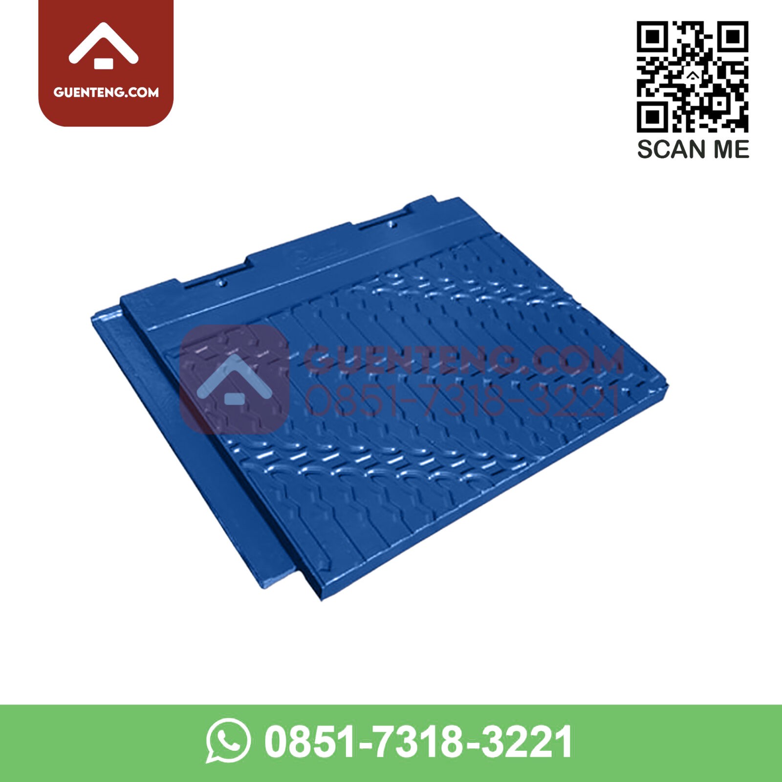Genteng Beton Mutiara Motif Batik Warna Biru Laut Genteng Beton Mutiara Motif Batik Warna Biru Laut Guenteng