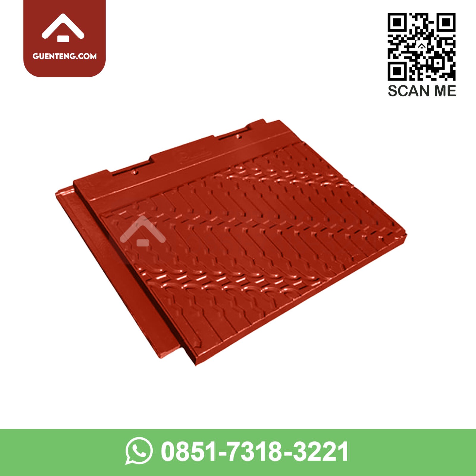 Genteng Beton Mutiara Motif Batik Warna Coklat MP Genteng Beton Mutiara Motif Batik Warna Coklat MP Guenteng