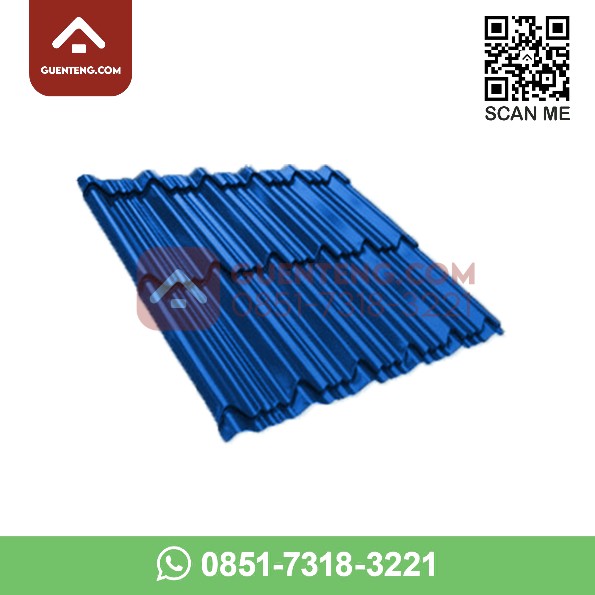 Genteng Metal Color Multi Roof Permata 2x5 0.4 mm Warna Biru