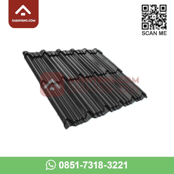 Genteng Metal Color Multi Roof Permata 2x5 0.4 mm Warna Hitam