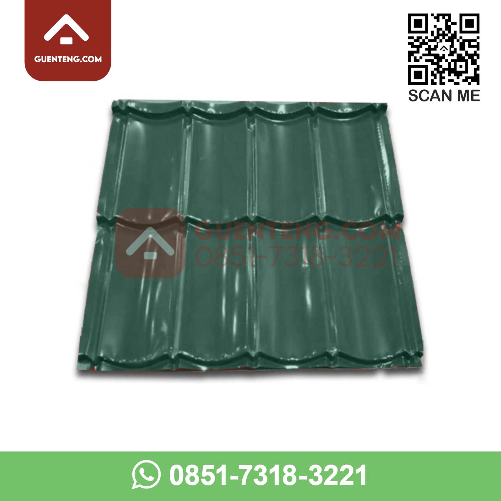 Genteng Metal Color Sakura Roof Classic Color 2×4 Warna Hijau Genteng Metal Color Sakura Roof Classic Color 2x4 Warna Hijau