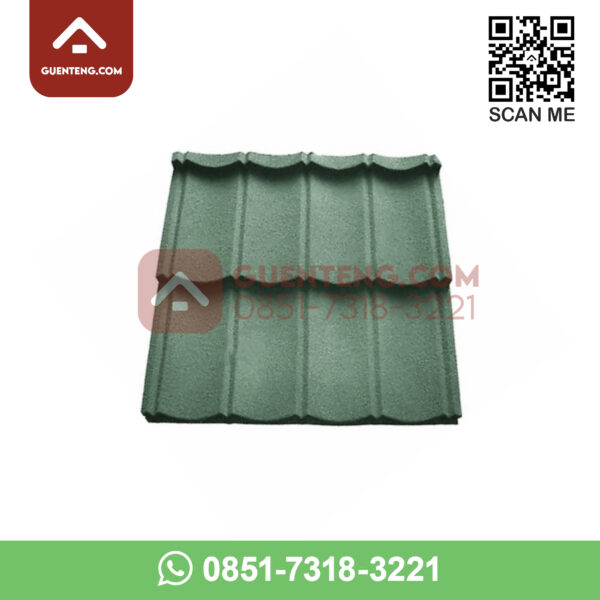 Genteng Metal Color Sakura Roof Classic Pasir 2x4 Warna Hijau