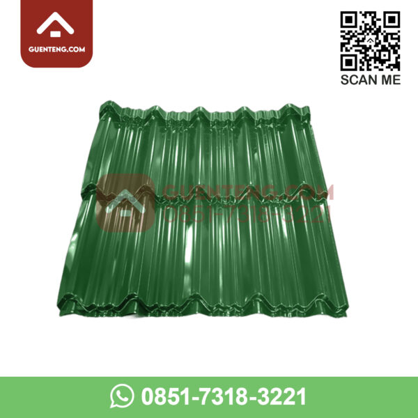 Genteng Metal Color Sakura Roof Permata 2x4 Warna Hijau