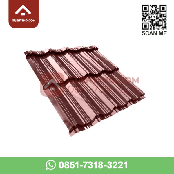 Genteng Metal Color Sakura Roof Royal 2x4 Warna Coklat