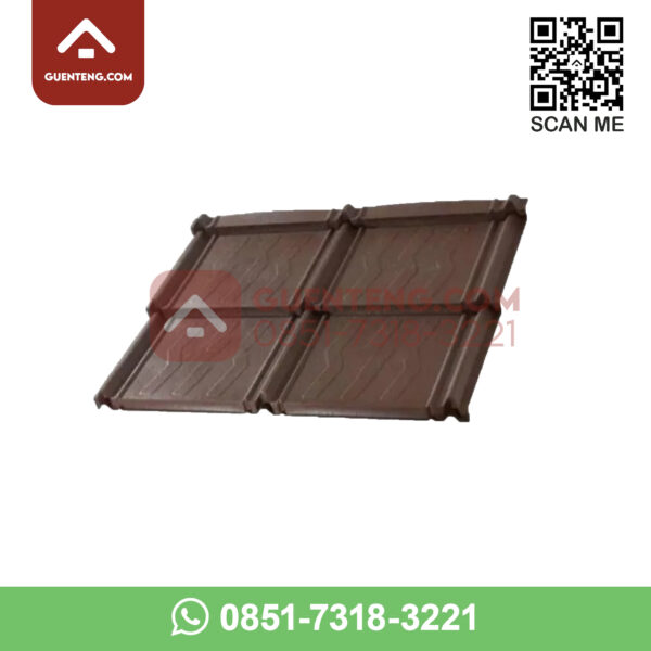 Genteng Metal Koko Roof Minimalis Warna Coklat