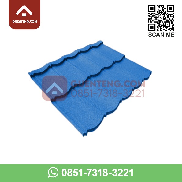 Genteng Metal Pasir Multi Roof 2x5 0.4 mm Warna Biru