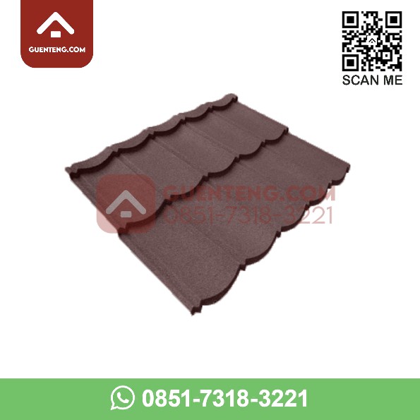Genteng Metal Pasir Multi Roof 2x5 0.4 mm Warna Coklat
