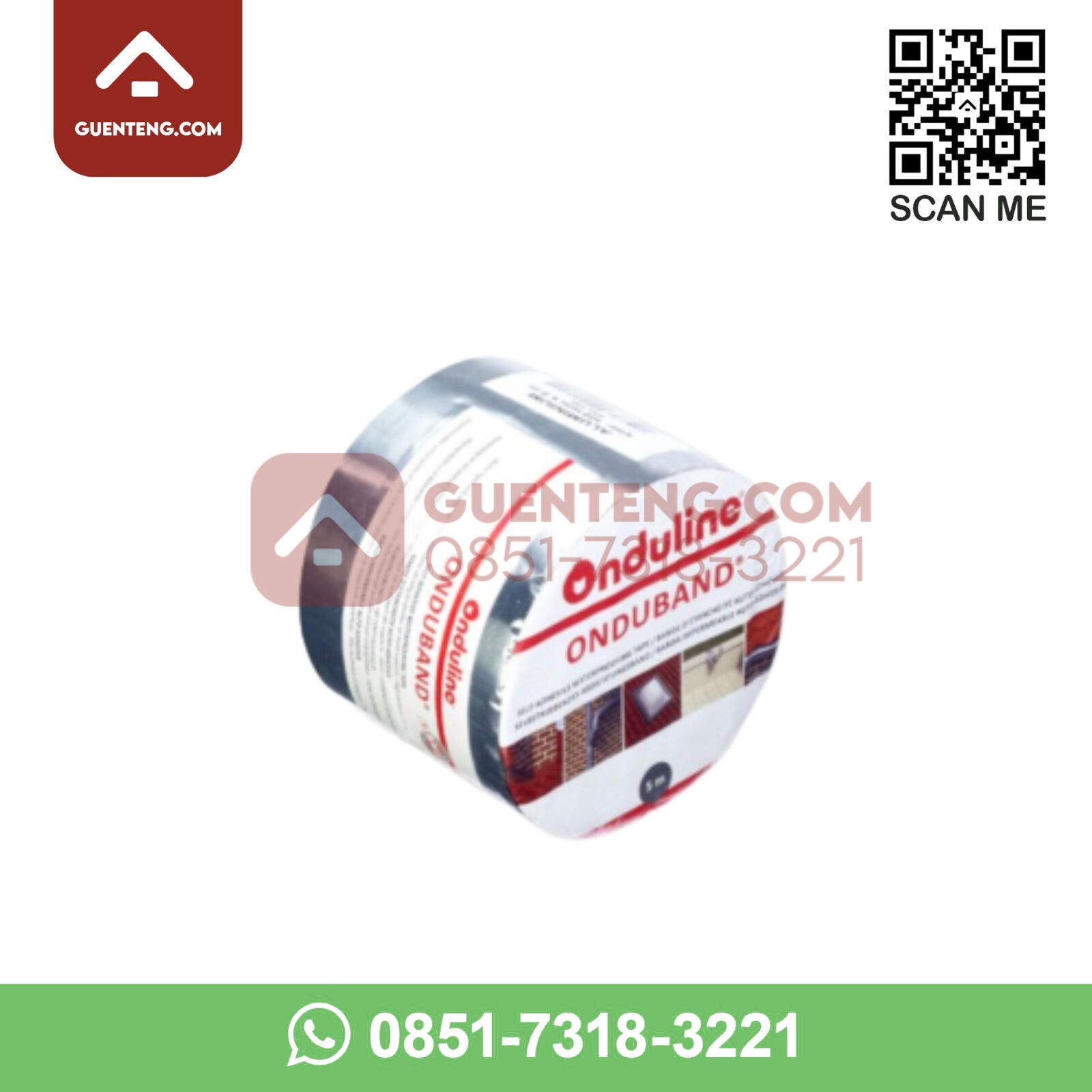 Perekat / Flashing Tape ONDULINE ONDUBAND® – 5 M – Warna Aluminium Perekat Flashing Tape ONDULINE ONDUBAND® 5 M – Warna Aluminium