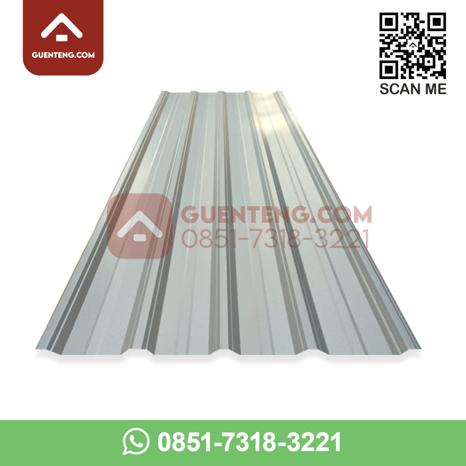 Spandek Atap Metal Polos 0.30 mm Panjang 5 Meter Spandek Atap Metal Polos 0.30 mm Panjang 5 Meter