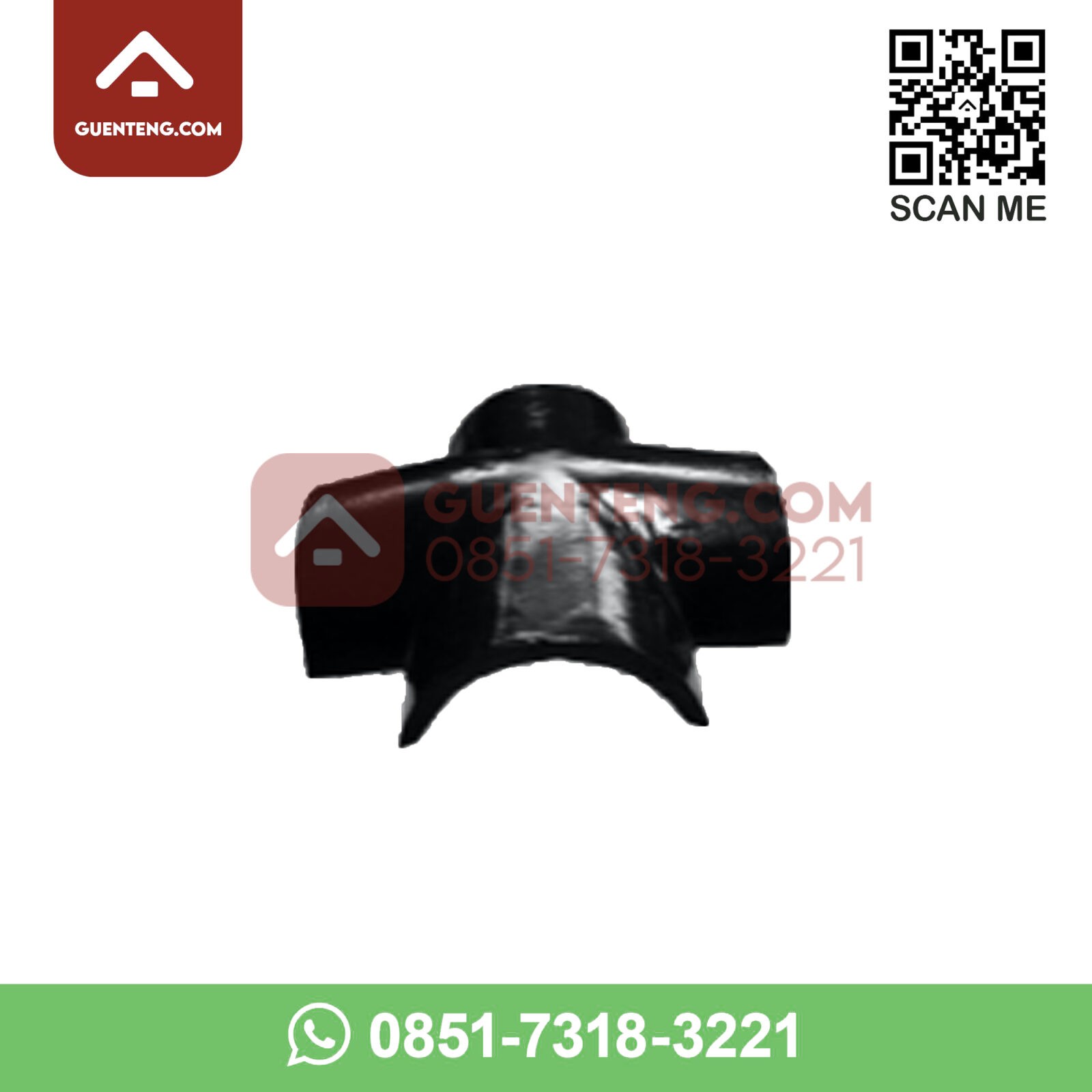 Aksesoris Genteng Beton Cengkareng Permai Cp Classic Nok Xg Cabang 4 Arah Warna Hitam Piano Black Guenteng Com