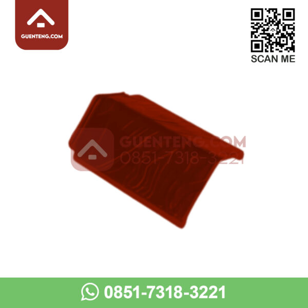 aksesoris genteng beton cengkareng permai cp dual stone nok atas a warna palm red wm