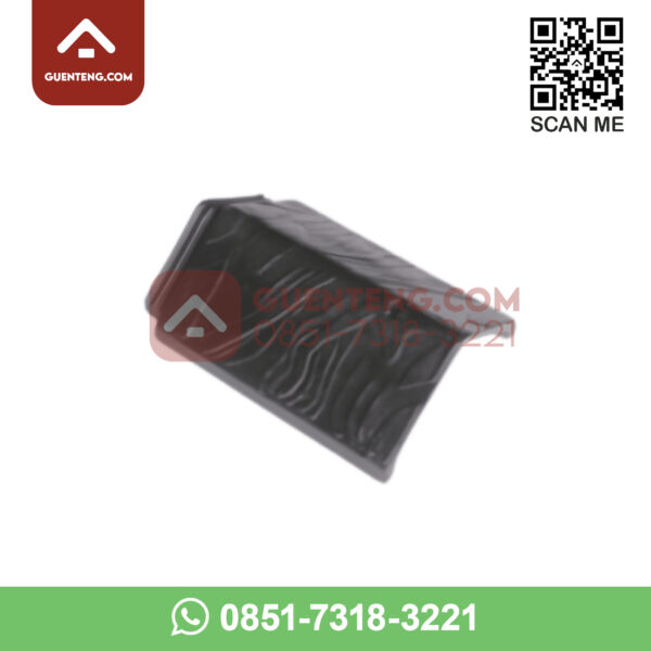 aksesoris genteng beton cengkareng permai cp dual stone nok atas a warna piano black wm