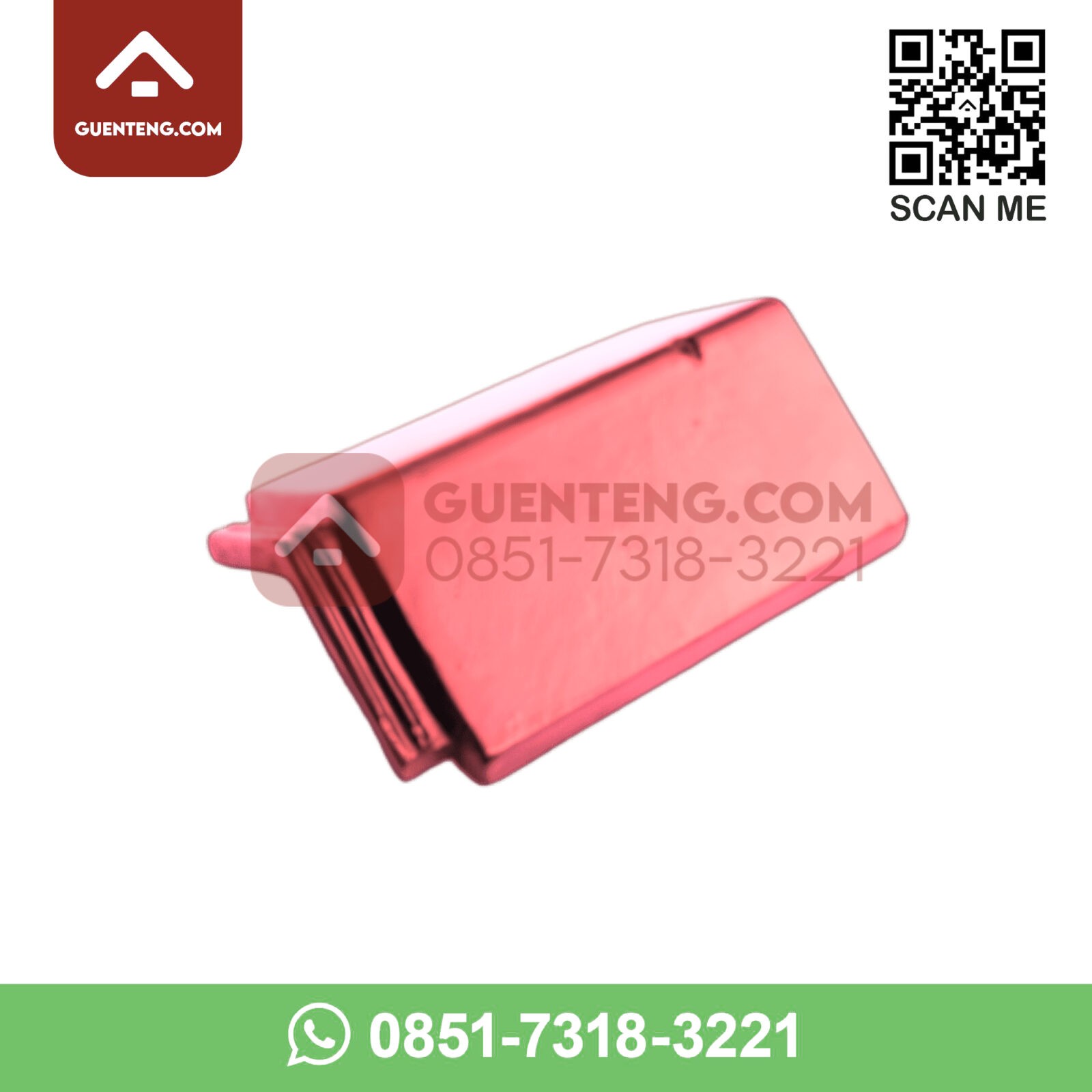 Aksesoris Genteng Beton Cengkareng Permai Cp Flat Accent Nok Wuwung Atas Warna Merah Midnight Red Guenteng Com