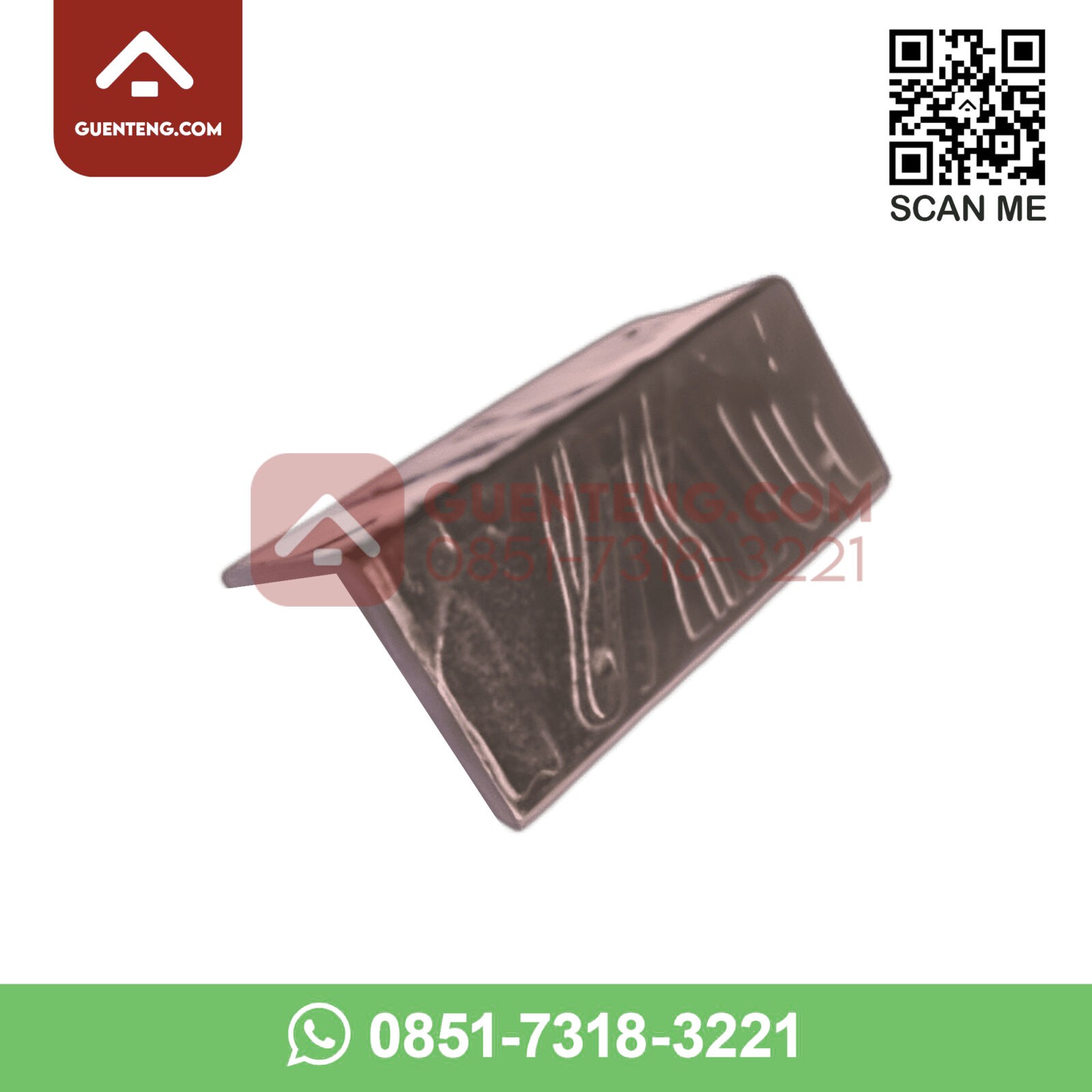 Aksesoris Genteng Beton Cengkareng Permai Cp Flat Stone Nok Samping Lisplang Kiri Kanan Warna Coklat Elegant Brown Guenteng Com