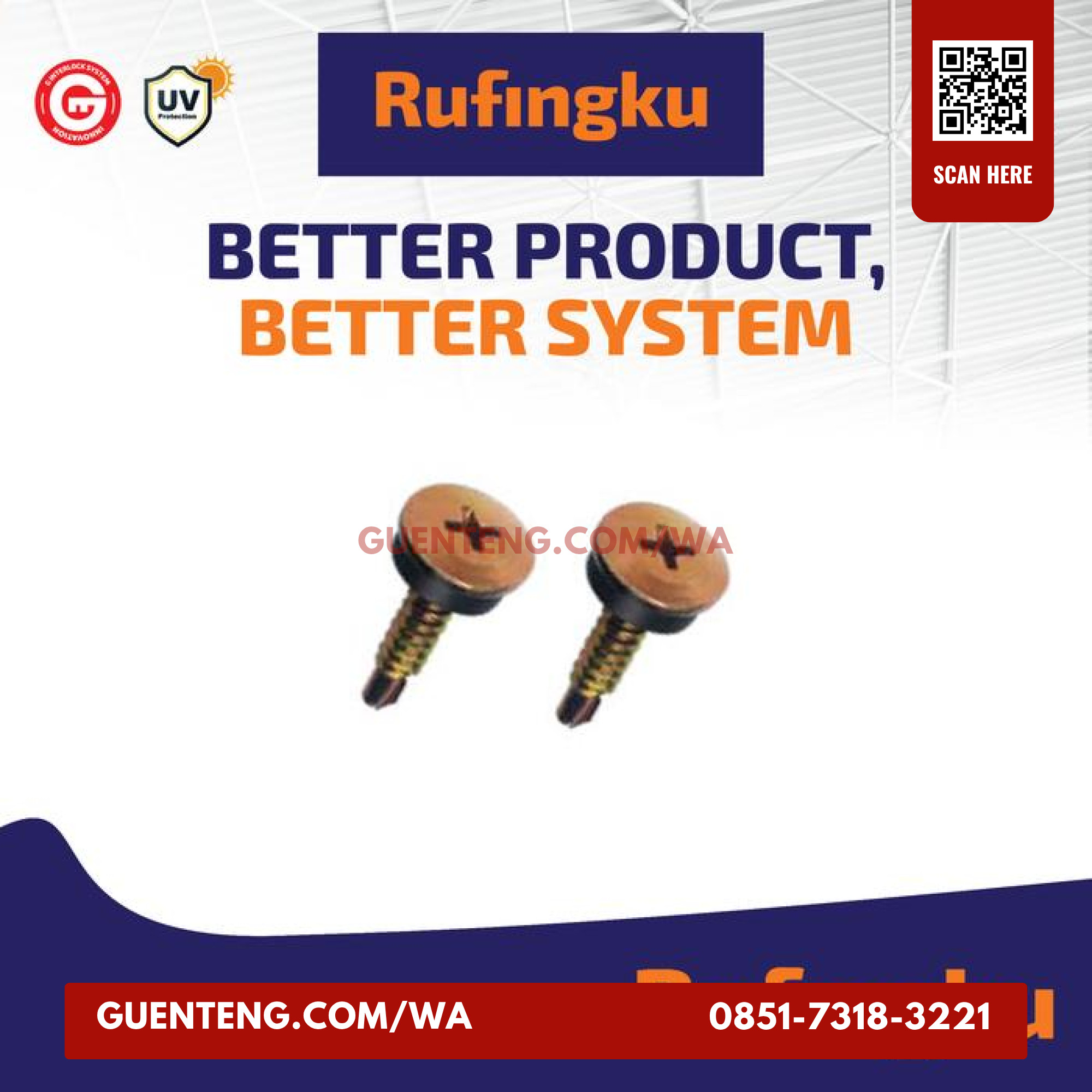 Aksesoris Screw Rufingku 25 cm Screw Rufingku 25 cm