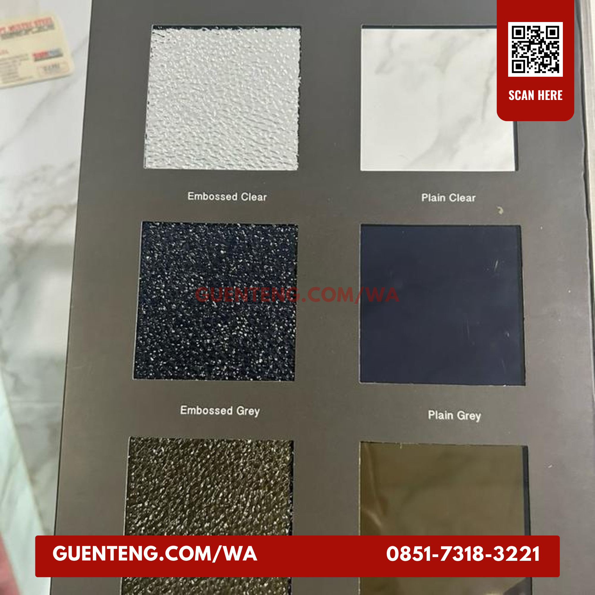 Atap Polycarbonate Solid Solarflat 3Mm Plain Abu Abu
