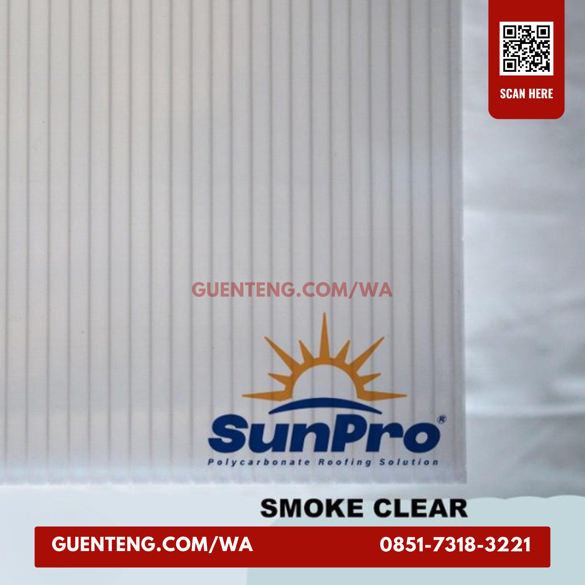 Atap Polycarbonate Sunpro Twinwall 4 mm Cokelat / 1 Roll atap polycarbonate sunpro twinwall 4 mm cokelat 1 roll 2 1.jpg
