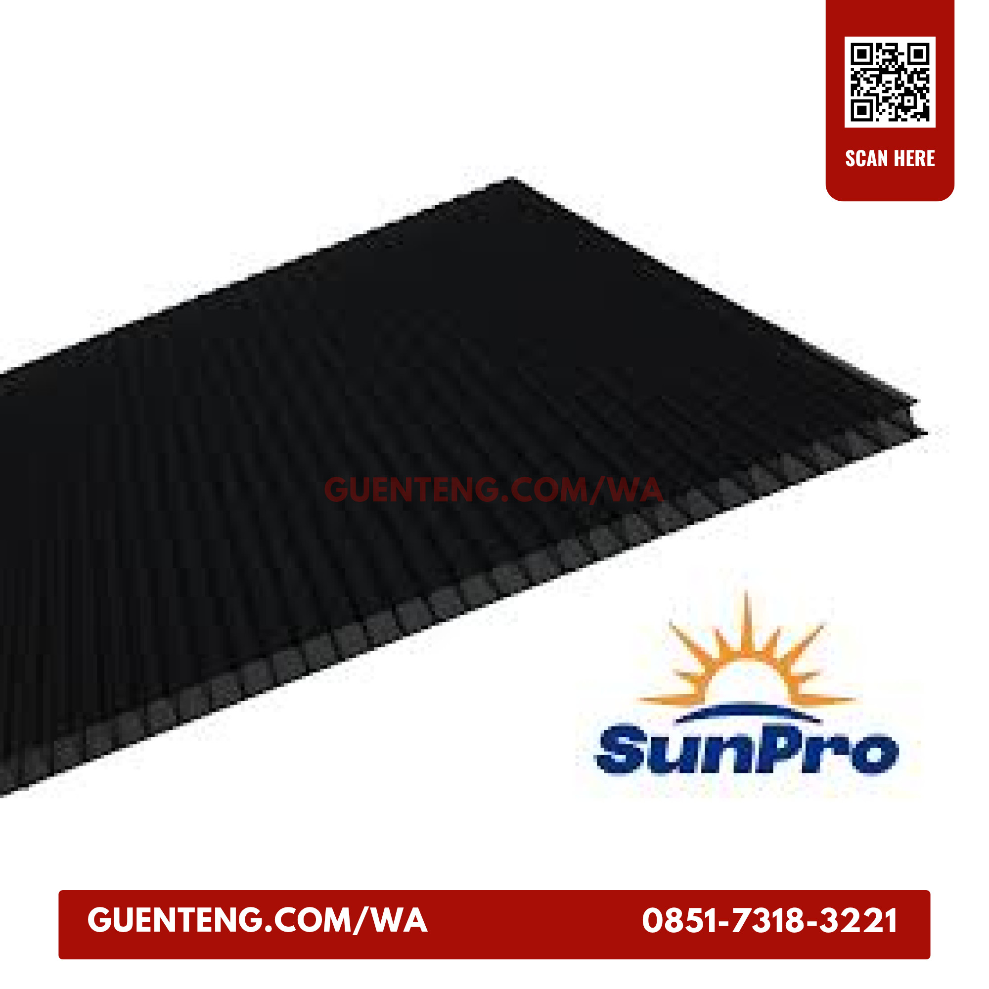 Atap Polycarbonate Sunpro Twinwall 4 mm Cokelat / 1 Roll atap polycarbonate sunpro twinwall 4 mm cokelat 1 roll 3.jpg