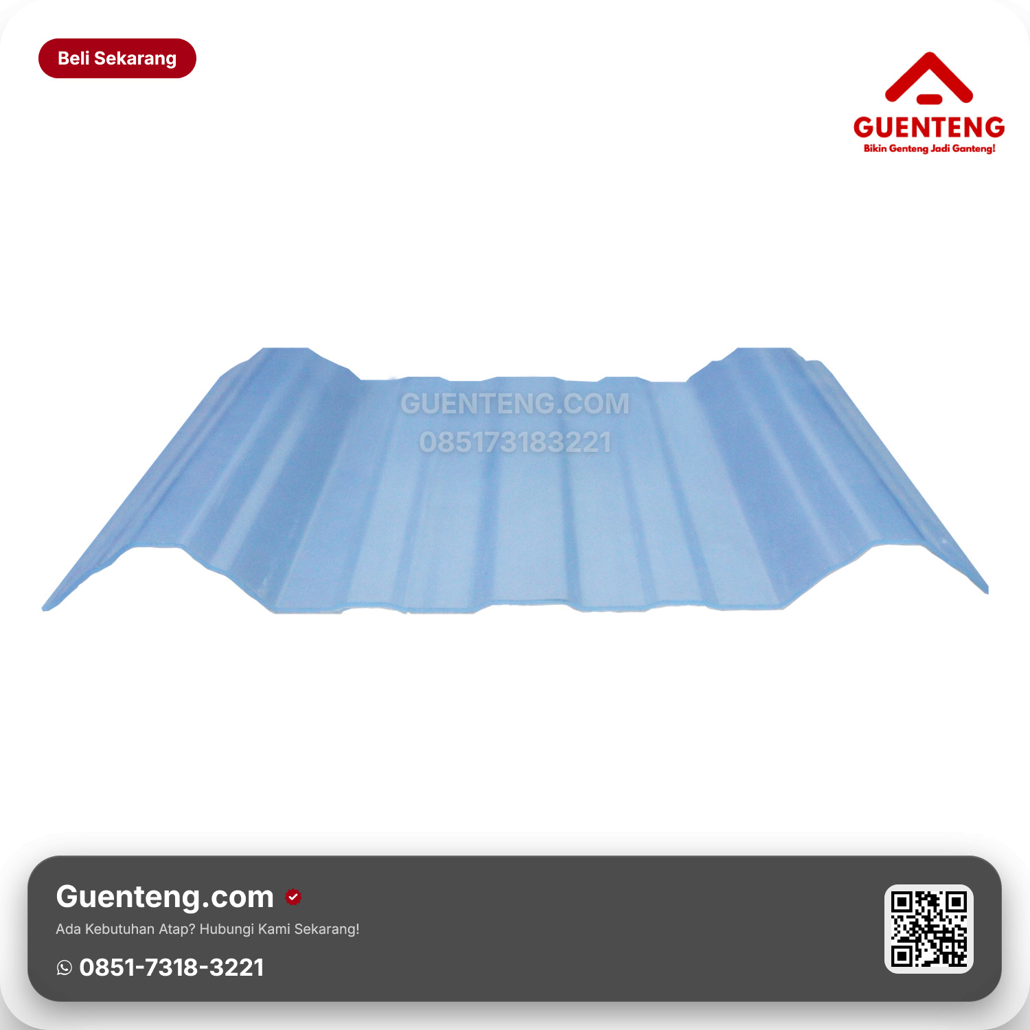 Distributor Resmi Atap uPVC Avantguard Translite 1.5mm (Efektif 105cm) Terlengkap & Bergaransi