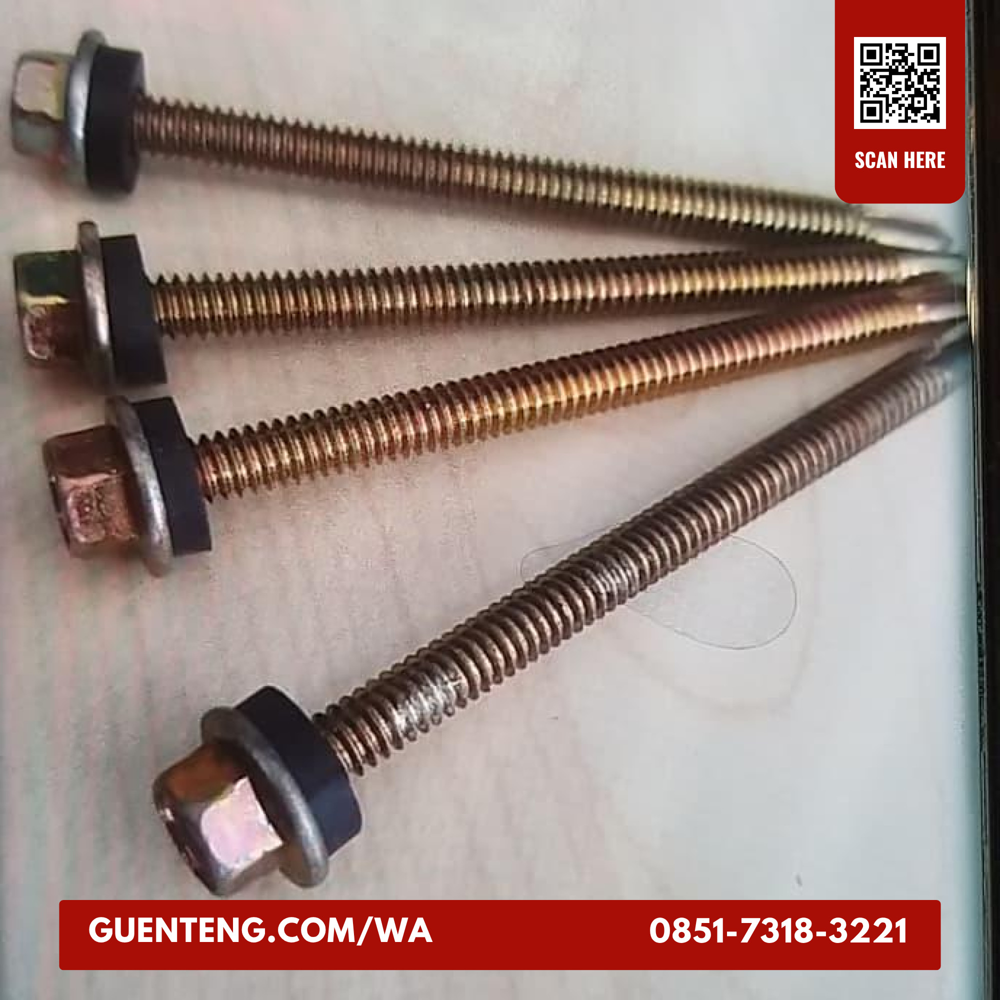 Baut Rooping 12 X 70 Utk Kanopi Alderon