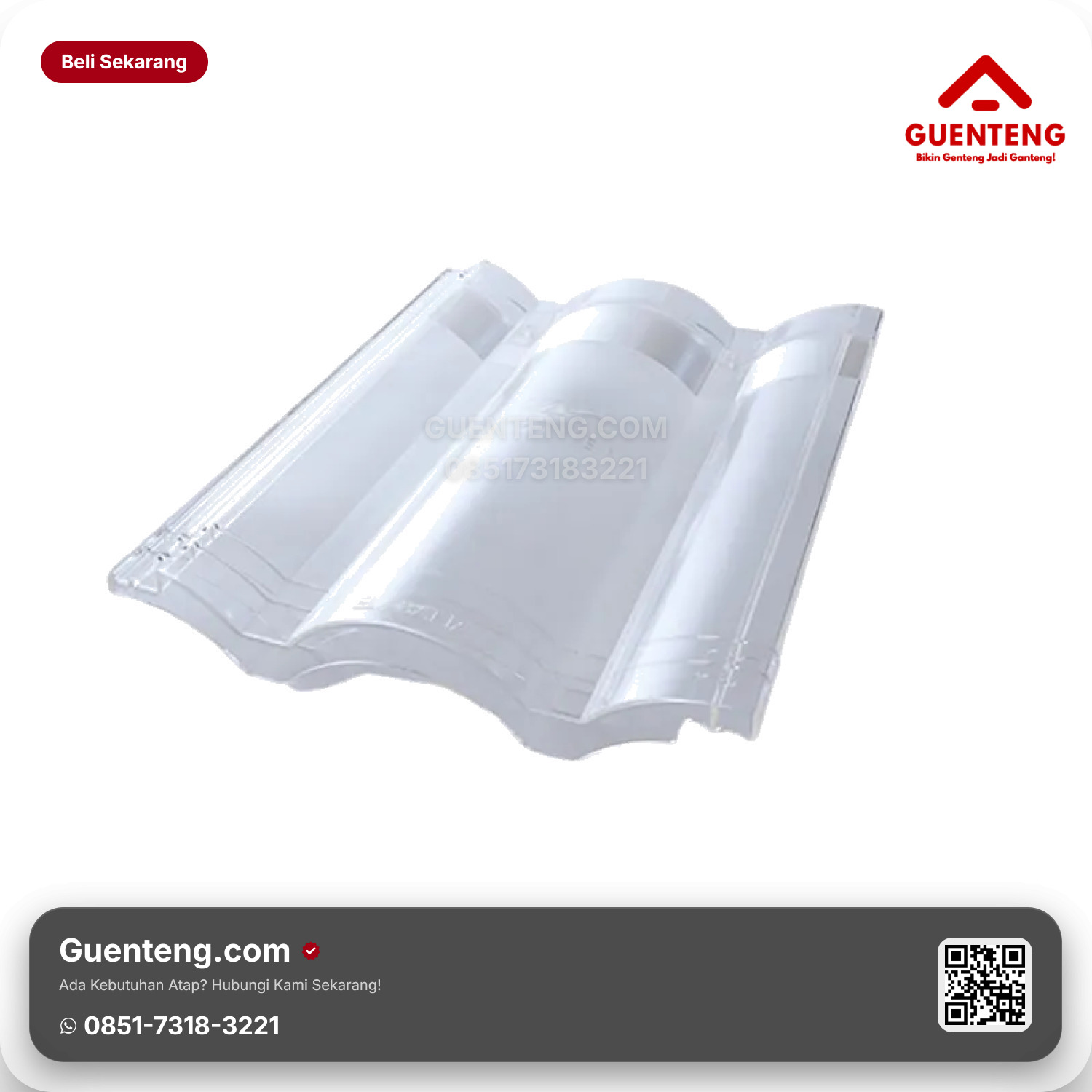 Genteng Aksesoris Beton Kaca Gelombang