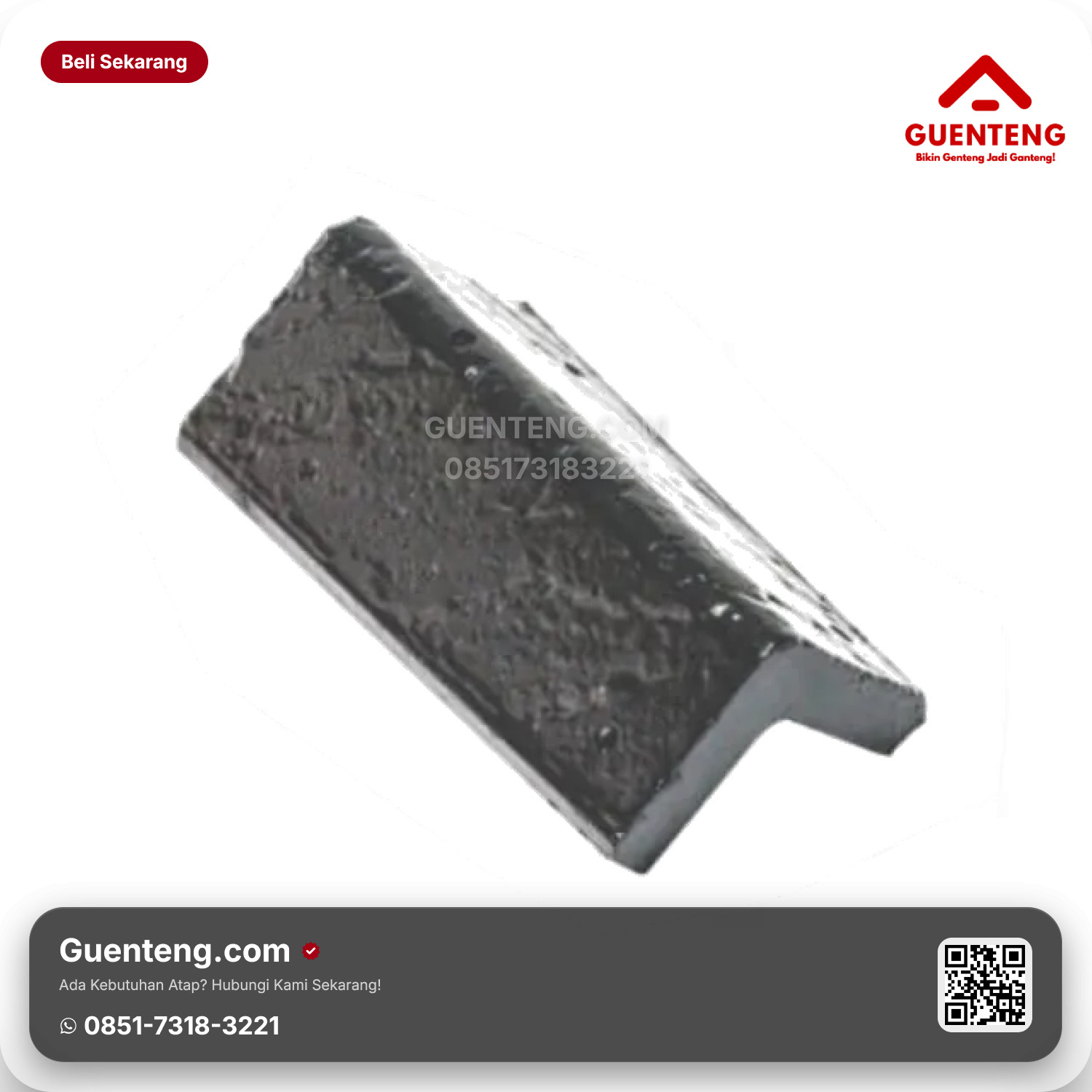 Genteng Aksesoris Beton Nok Samping
