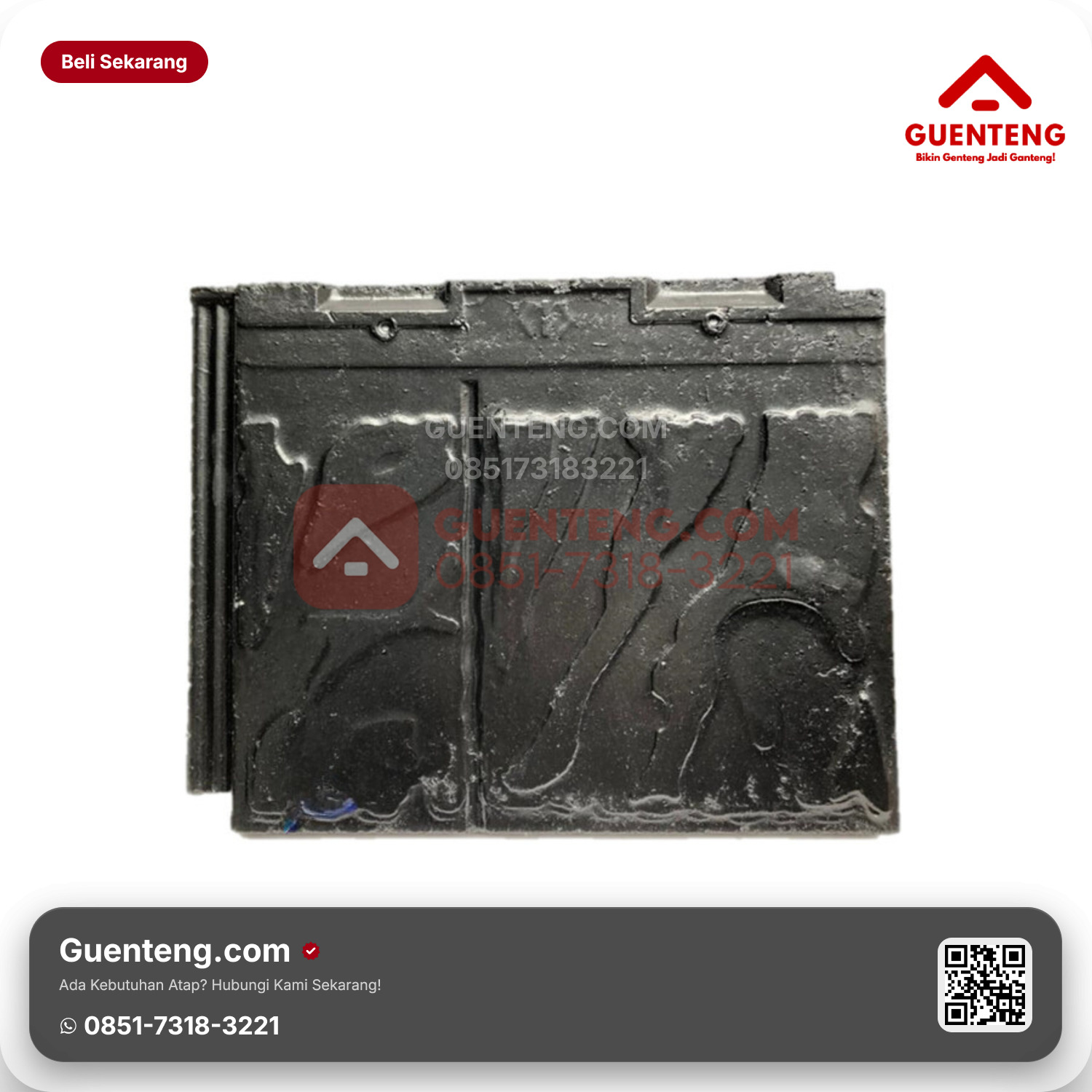 Genteng Beton CIP/KAS Utama FLAT TIPE URAT BATU