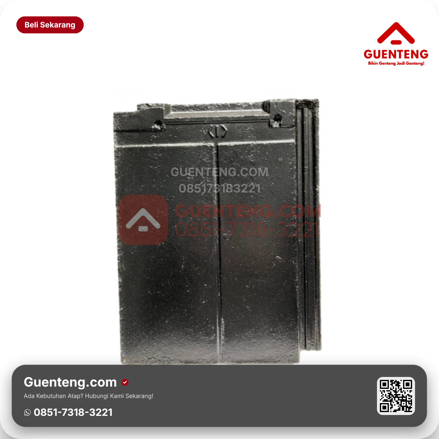 Genteng Beton CIP/KAS Utama FLAT TIPE VERTIKAL