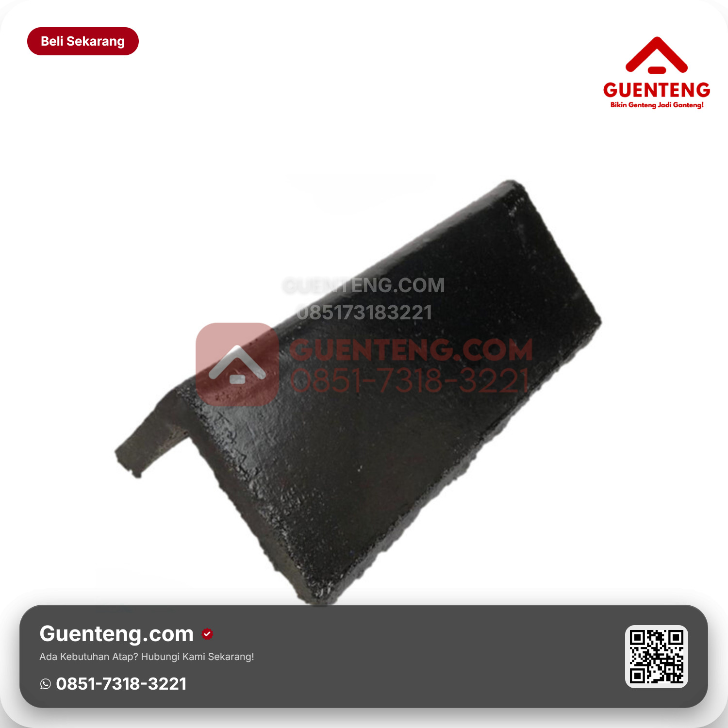 Genteng Beton CIP/KAS Aksesoris NOK SAMPING POLOS