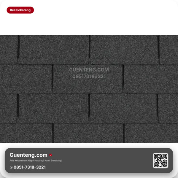 Bitumen 3 Tab Shingles Cti Atap Bitumen Cti Ct3 Black M2 3M2