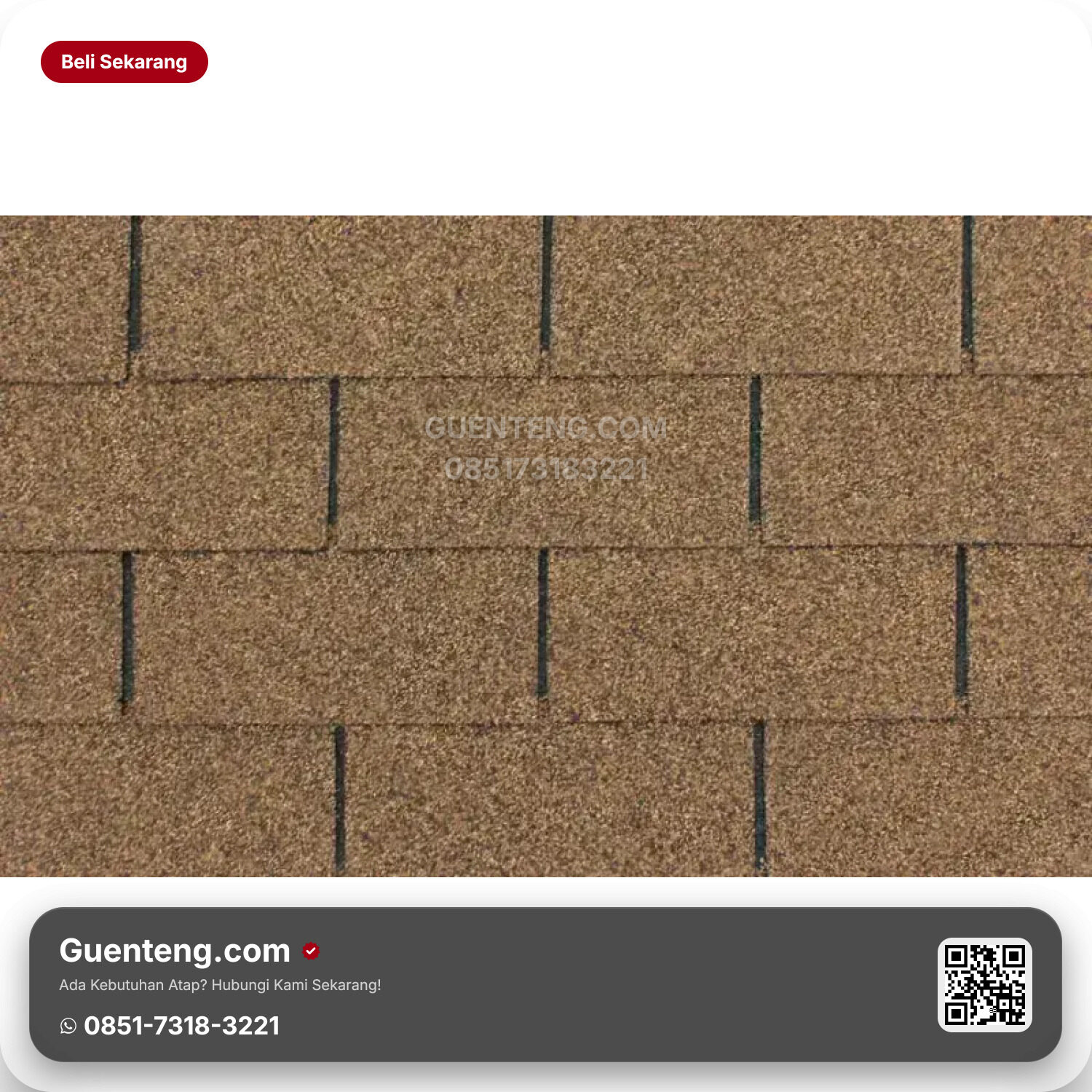 Atap 3 Tab Shingles CTI Atap Bitumen CTI CT3 – Gold 3m2