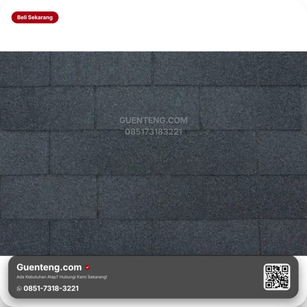 Bitumen 3 Tab Shingles Cti Atap Bitumen Cti Ct3 Midnight Black M2 3M2
