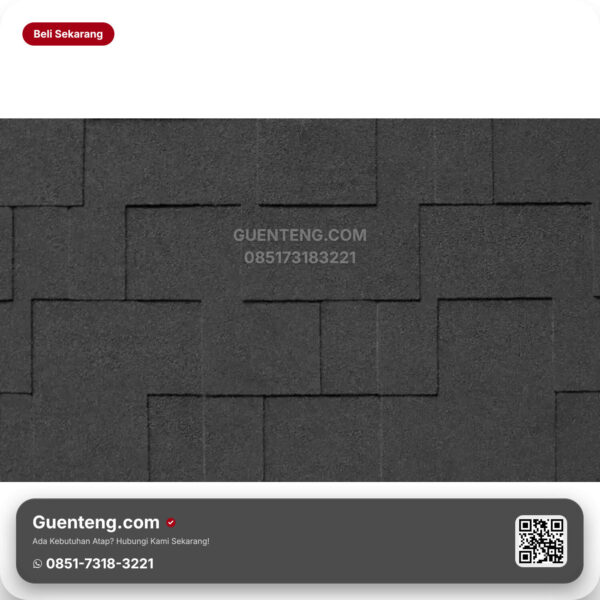 Bitumen 3 Tab Shingles Cti Atap Bitumen Cti Ct5 Black M2 3M2