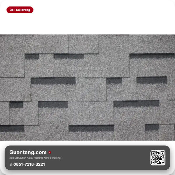Bitumen 3 Tab Shingles Cti Atap Bitumen Cti Ct5 Dark Grey M2 3M2