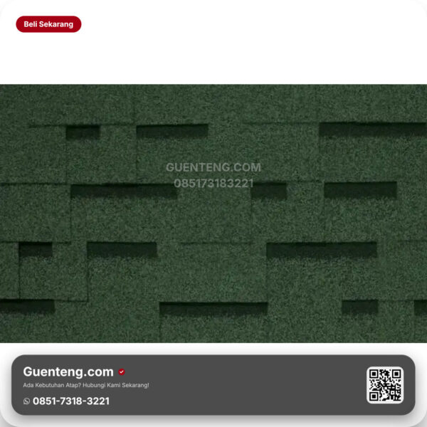 Bitumen 3 Tab Shingles Cti Atap Bitumen Cti Ct5 Green M2 3M2