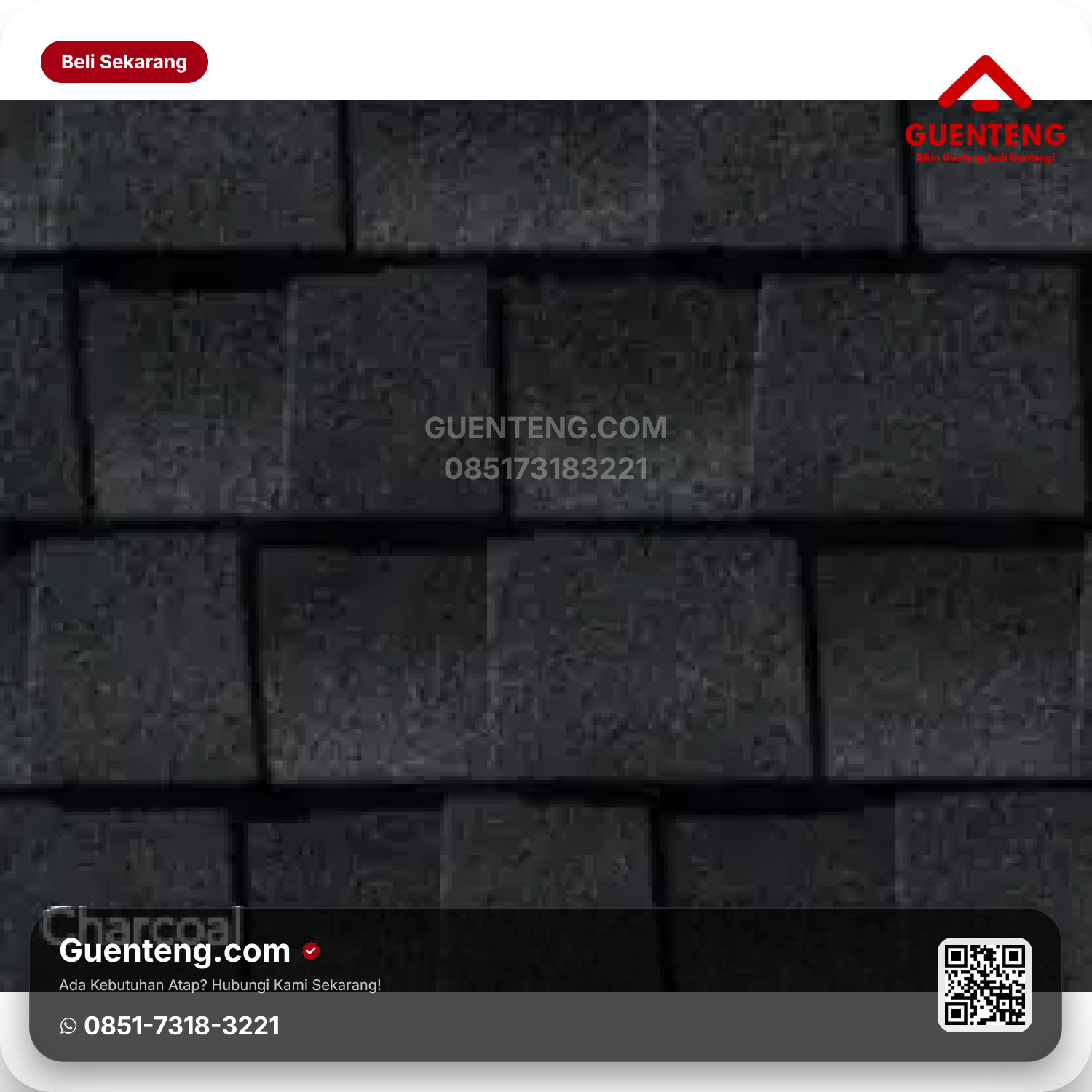 Atap Bitumen 3 Tab Shingles GAF Charcoal Timeberline HDZ