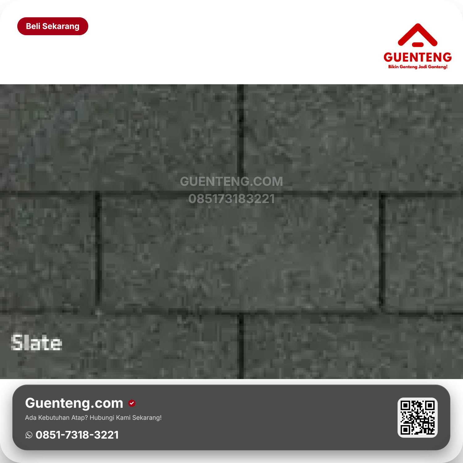 Atap Bitumen 3 Tab Shingles GAF Slate Royal Sovereign