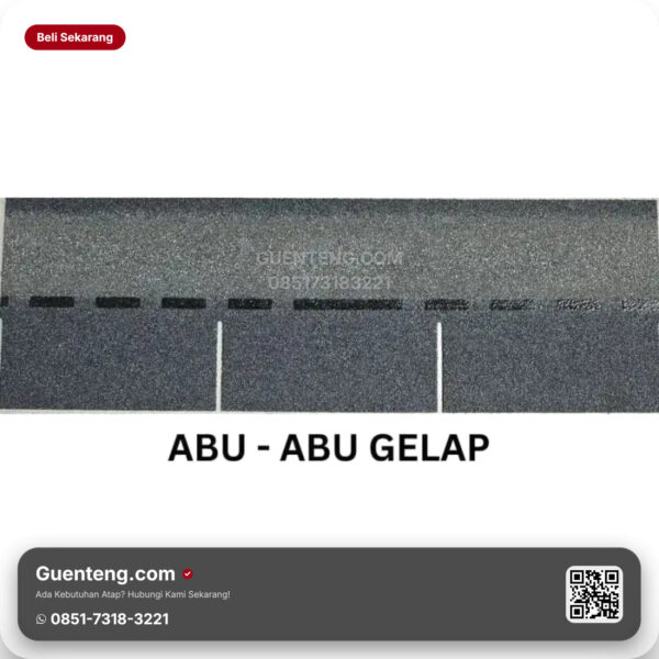 Bitumen 3 Tab Shingles Java Atap Bitumen Java Bitumen Abu Abu Gelap M2 3 1M2