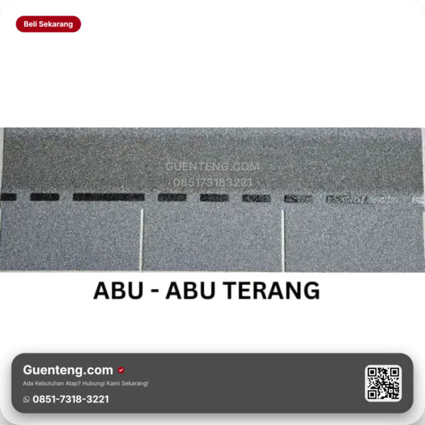 Bitumen 3 Tab Shingles Java Atap Bitumen Java Bitumen Abu Abu Terang M2 3 1M2