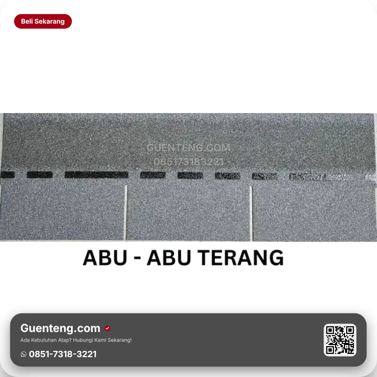 Bitumen 3 Tab Shingles Java Atap Bitumen Java Bitumen Abu Abu Terang M2 3 1M2