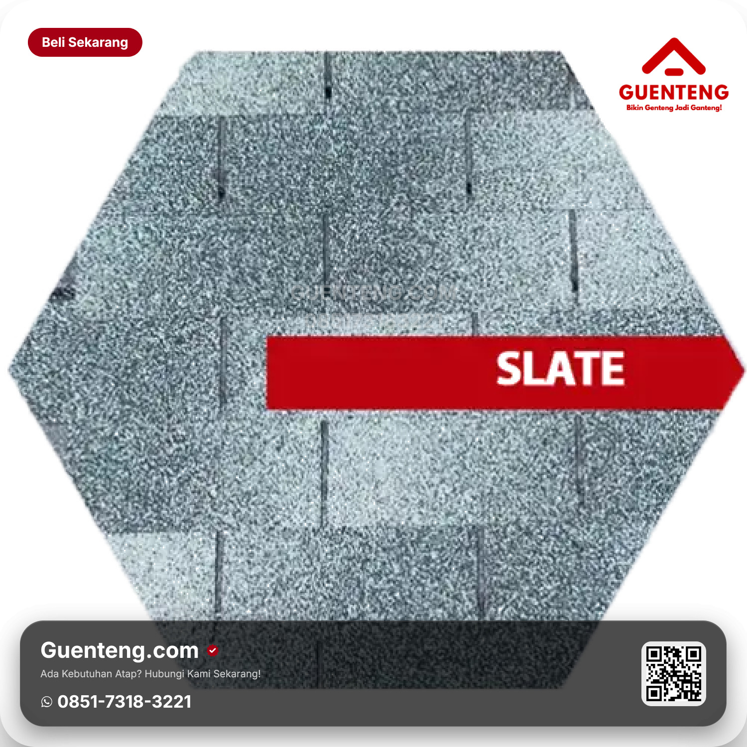 Atap Bitumen 3 Tab Shingles Maxxi Roof Slate