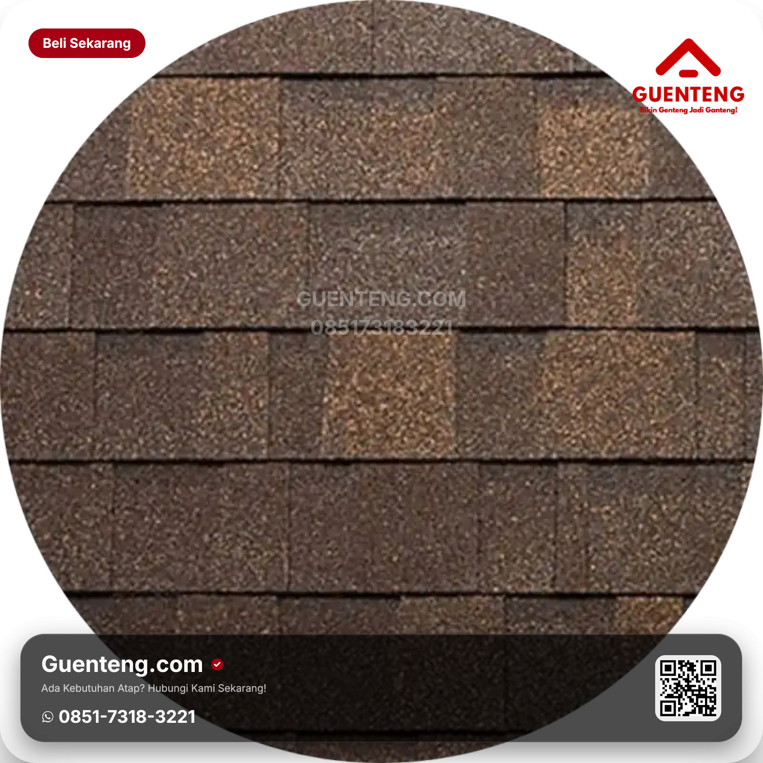 Atap Bitumen 3 Tab Shingles Owens Corning Brownwood Oakridge Super